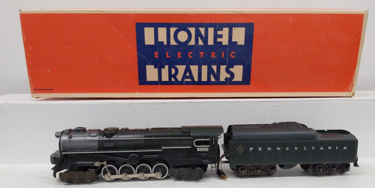 Lionel 6-8404 O Gauge PRR 6-8-6 S-2 Turbine Steam Locomotive & Tender #6200 EX/Box