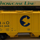 S-Helper Service 00044-0 S Gauge Chessie Covered 2-Bay Hopper #631542 EX/Box