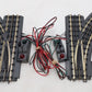MTH 40-1004 & 40-1005 RealTrax Pair of Right/Left Hand Switches [2] EX