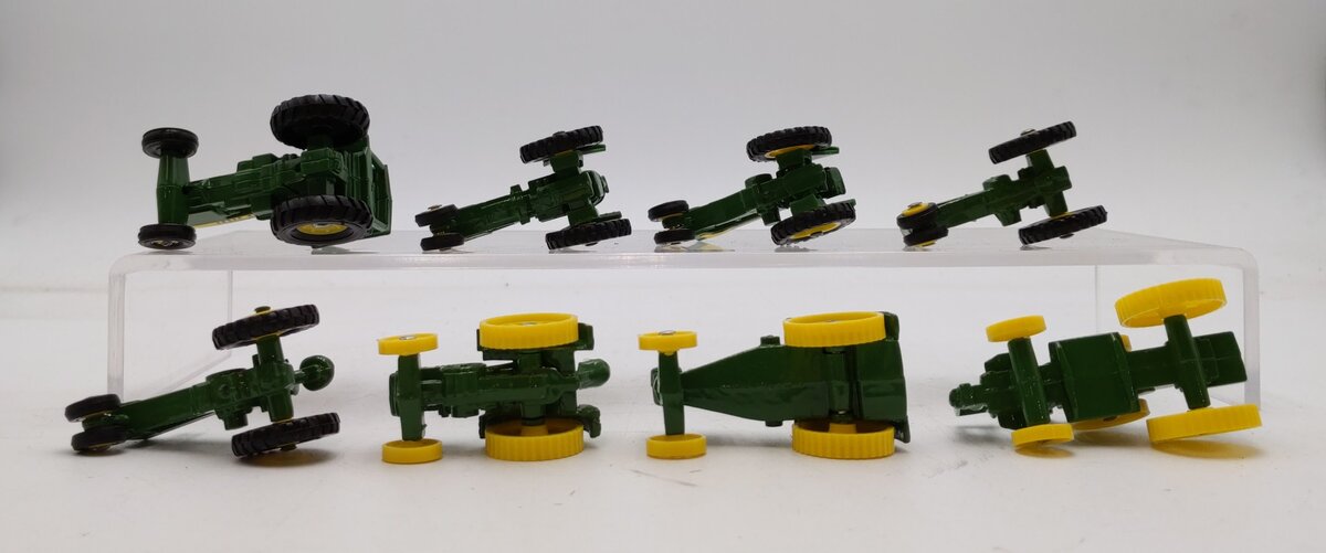 ERTL 1:64 Scale Eight John Deere Miniature Toy Tractor Set NIB