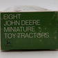 ERTL 1:64 Scale Eight John Deere Miniature Toy Tractor Set NIB