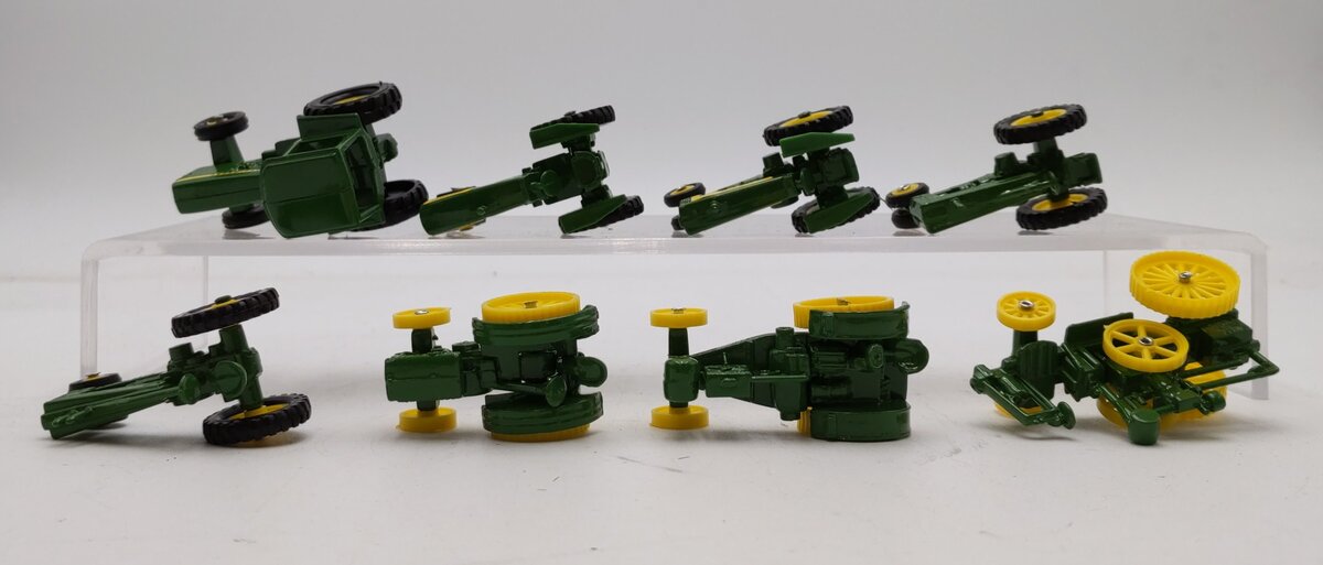 ERTL 1:64 Scale Eight John Deere Miniature Toy Tractor Set NIB