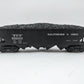 MTH 30-8001 O Baltimore & Ohio Die-Cast 4-Bay Hopper with Coal Load EX