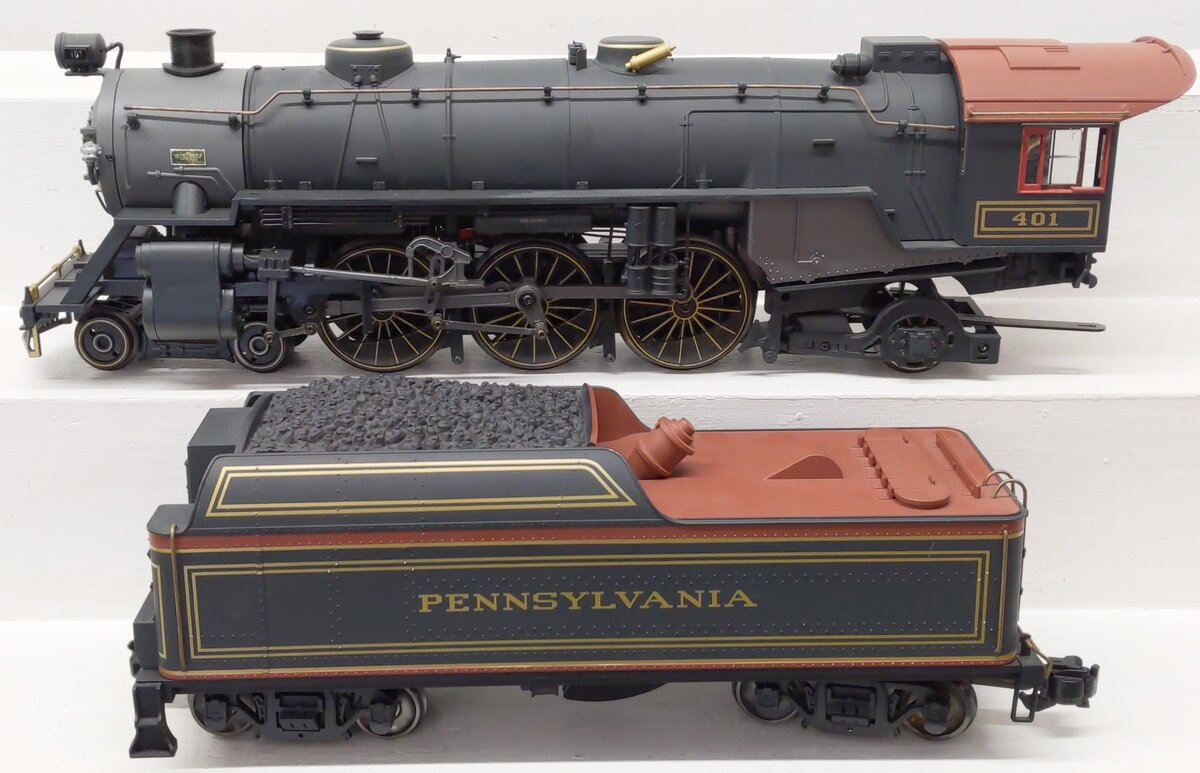 Aristo-Craft 21401 G Gauge Pennsylvania RR 4-6-2 Steam Locomotive & Tender EX/Box