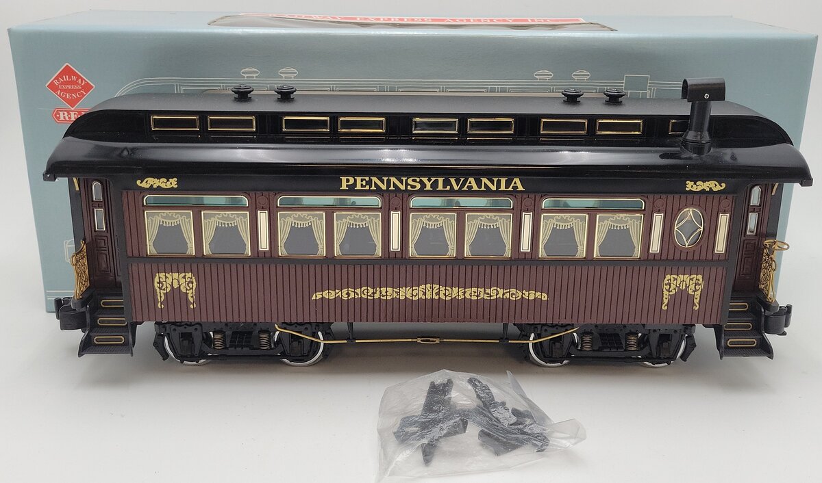 Aristo-Craft 31001 Pennsylvania REA Passenger Car - Metal Wheels EX/Box