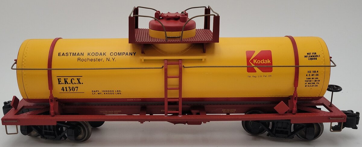 Aristo-Craft 41307 G Scale Kodak Single Dome Tank Car EX/Box