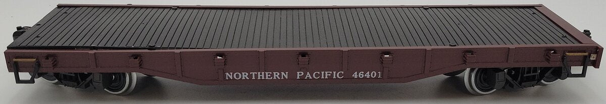 Aristo-Craft 46401 G Scale Northern Pacific Bulkhead Flatcar [Metal Wheels] EX/Box