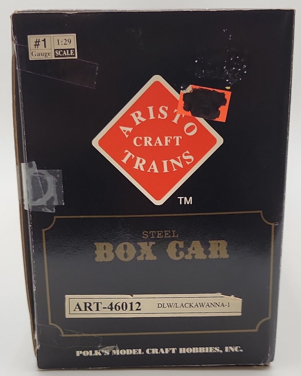 Aristo-Craft 46012 1 Gauge Lackawanna Boxcar - Metal Wheels EX/Box