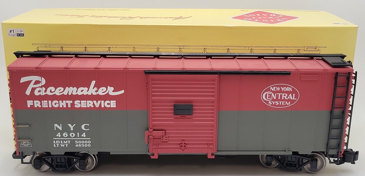 Aristo-Craft 46014 G Scale New York Central Boxcar - Metal Wheels EX/Box