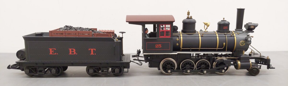 Aristo-Craft 80104 East Broad Top C-16 2-8-0 Steam Locomotive & Tender #25 EX/Box