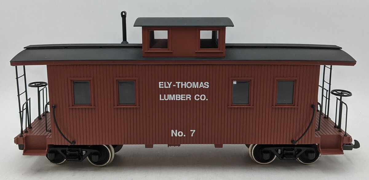 Bachmann 93830 G Ely-Thomas Lumber Co. Caboose (Metal Wheels) EX/Box