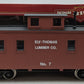 Bachmann 93830 G Ely-Thomas Lumber Co. Caboose (Metal Wheels) EX/Box