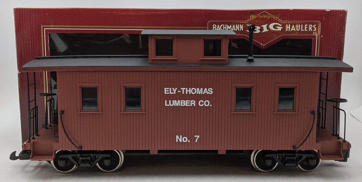 Bachmann 93830 G Ely-Thomas Lumber Co. Caboose (Metal Wheels) EX/Box