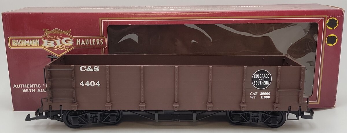 Bachmann 93724 G Scale Colorado & Southern Gondola #4404 EX/Box