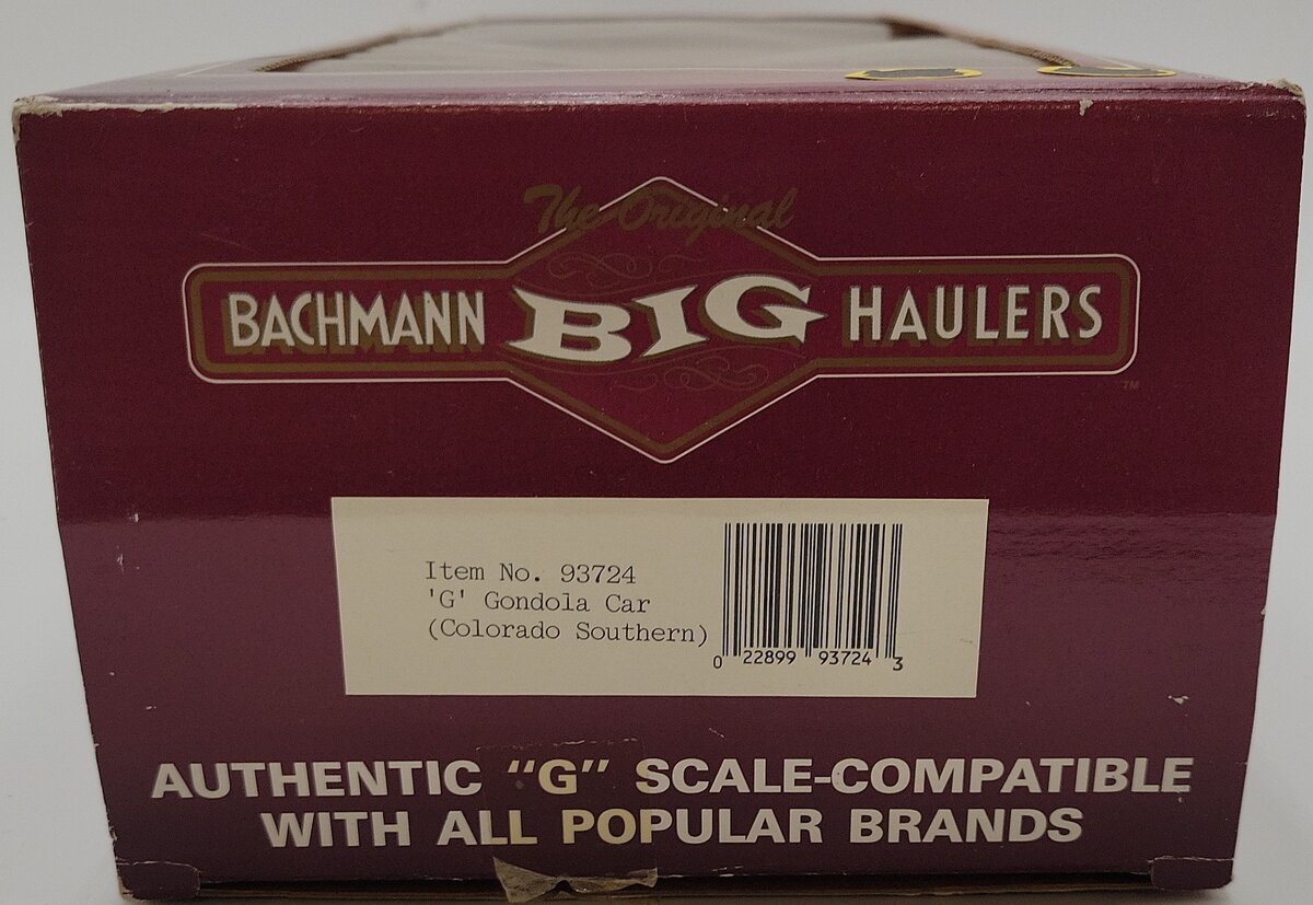 Bachmann 93724 G Scale Colorado & Southern Gondola #4404 EX/Box