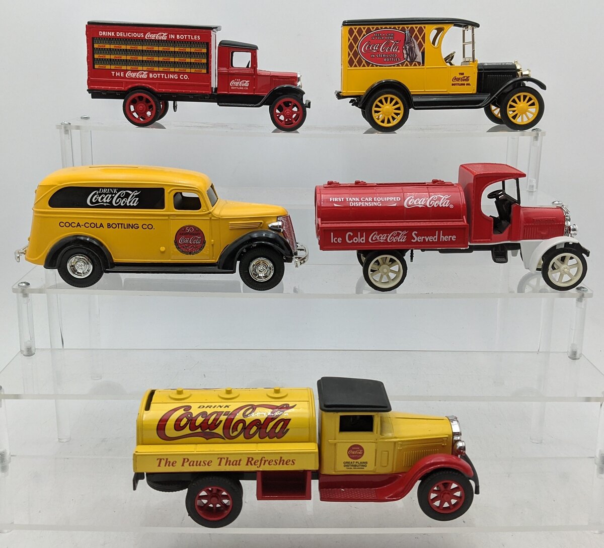 ERTL 1:32 Scale Assorted Die-Cast Coca-Cola Piggybank Vehicles [5] EX