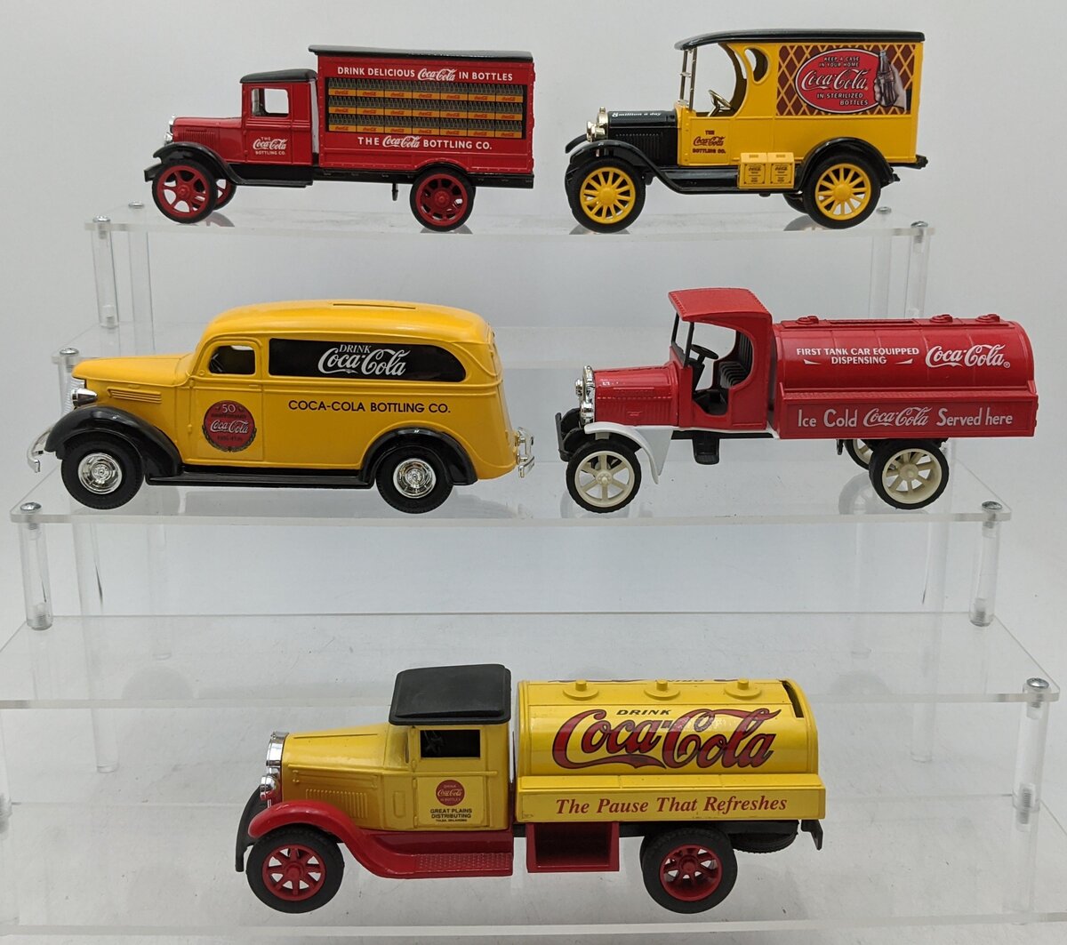 ERTL 1:32 Scale Assorted Die-Cast Coca-Cola Piggybank Vehicles [5] EX