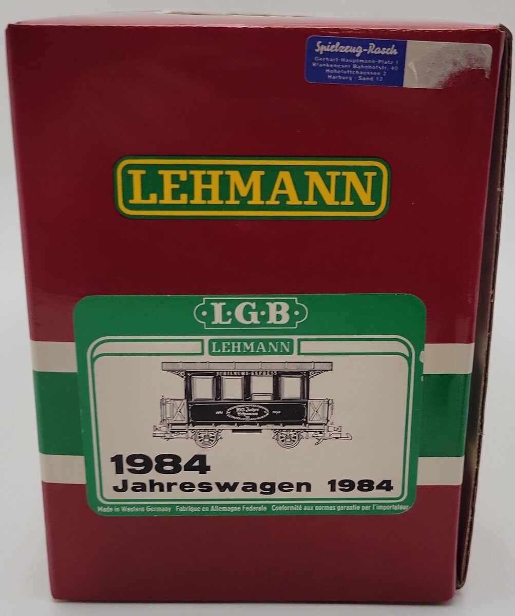 LGB 1984 G Scale Jahreswagen Passenger Car EX/Box