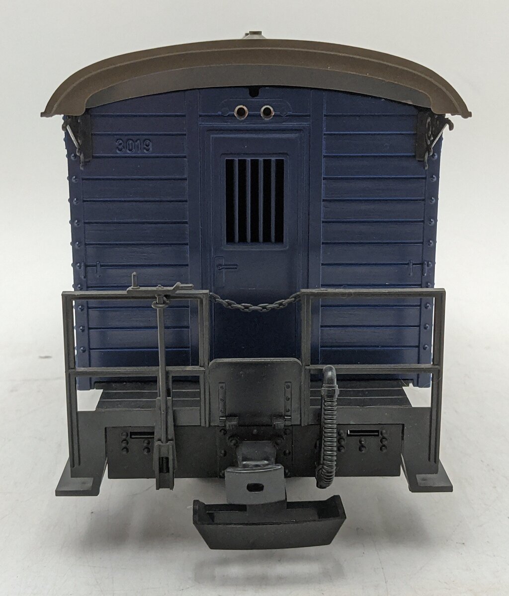 LGB 1985 G Scale Blue Postal Car (Metal Wheels) LN/Box