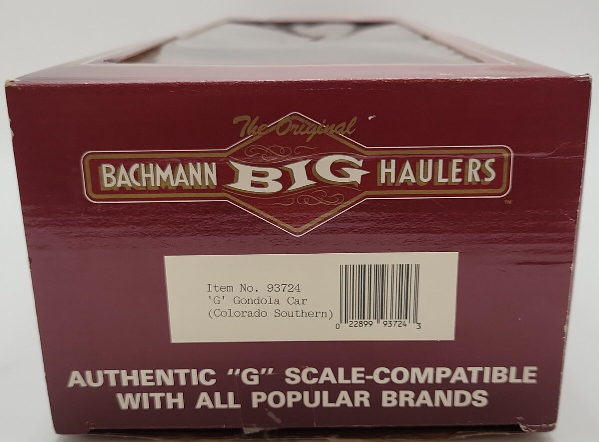 Bachmann 93724 G Scale Colorado & Southern Gondola #4404 EX/Box