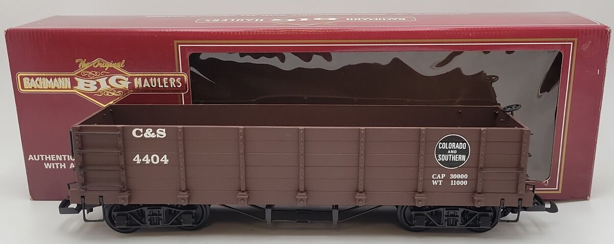 Bachmann 93724 G Scale Colorado & Southern Gondola #4404 EX/Box