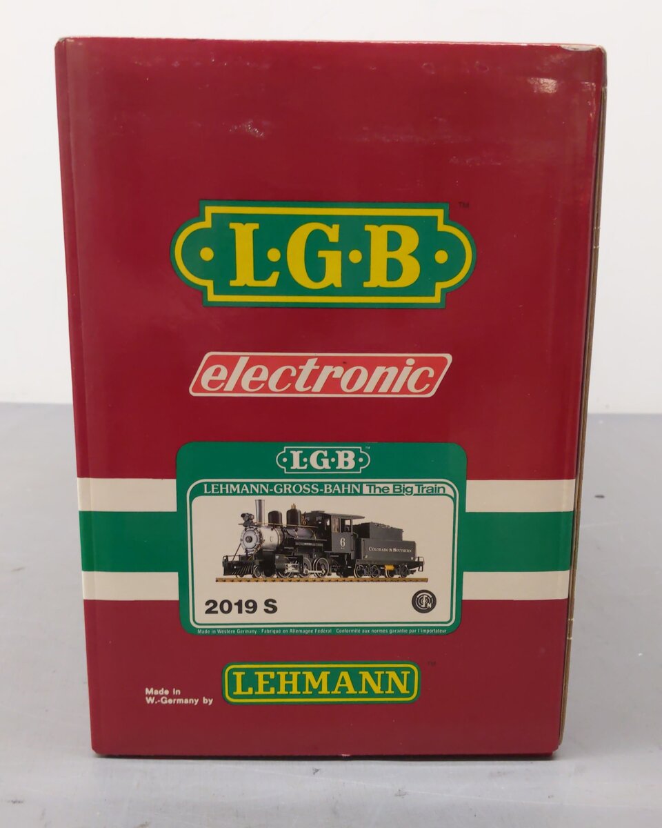 LGB 2019S G Gauge Colorado & Southern Mogul Steam Locomotive & Tender #6 LN/Box