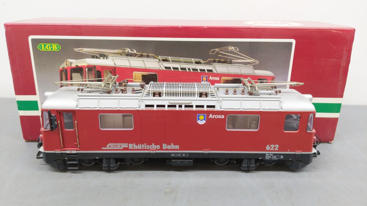 LGB 2043 G Scale Rhatische Bahn Electric Locomotive #622 EX/Box