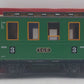LGB 3010 G Scale Green 4-Wheel Passenger Car #3 LN/Box