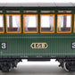LGB 3040 G Scale LGB 3rd Class Green Coach Car #3 LN/Box