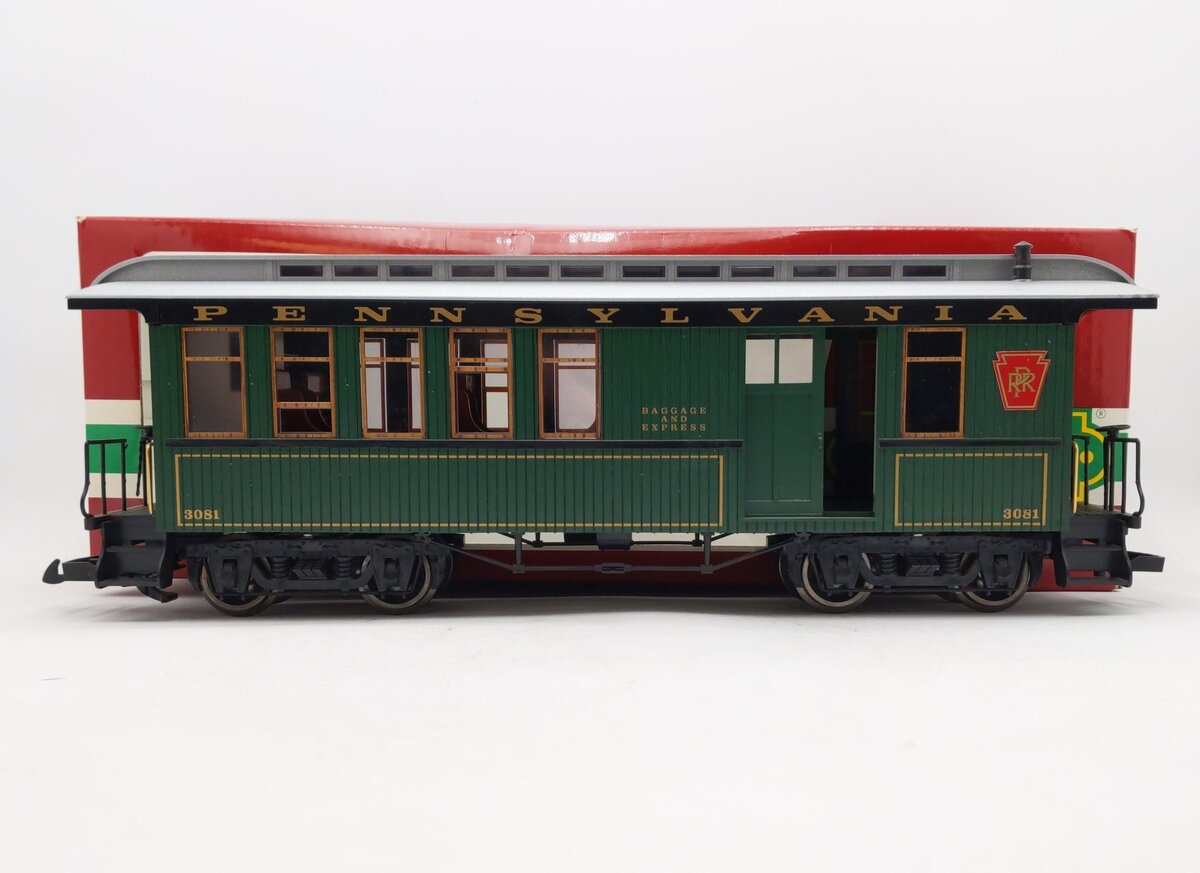 LGB 3081-E02 G Scale Pennsylvania Combine Car #3081 EX/Box