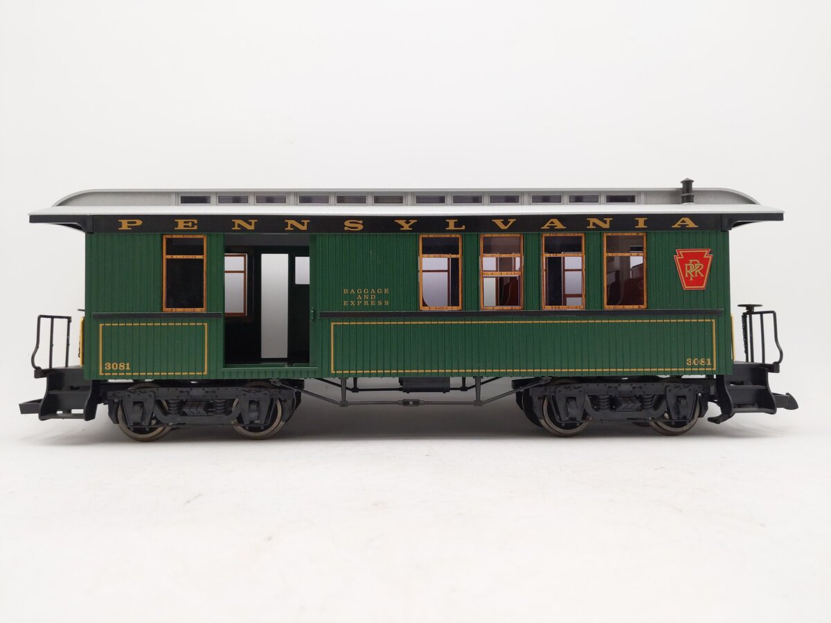 LGB 3081-E02 G Scale Pennsylvania Combine Car #3081 EX/Box