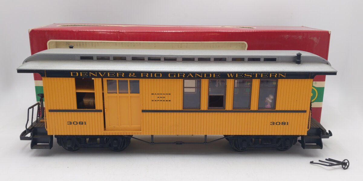 LGB 3081 G Scale Denver & Rio Grande Western Combine Passenger Car VG/Box