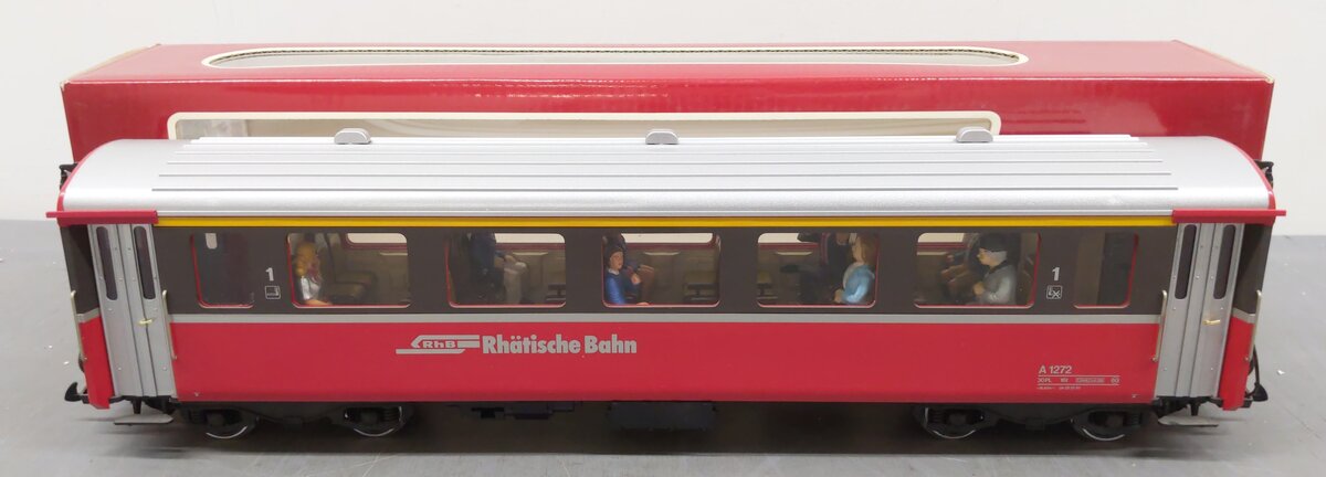 LGB 3067 G Scale Swiss 1st Class Rhatische Bahn Passenger Car - Metal Wheels EX/Box