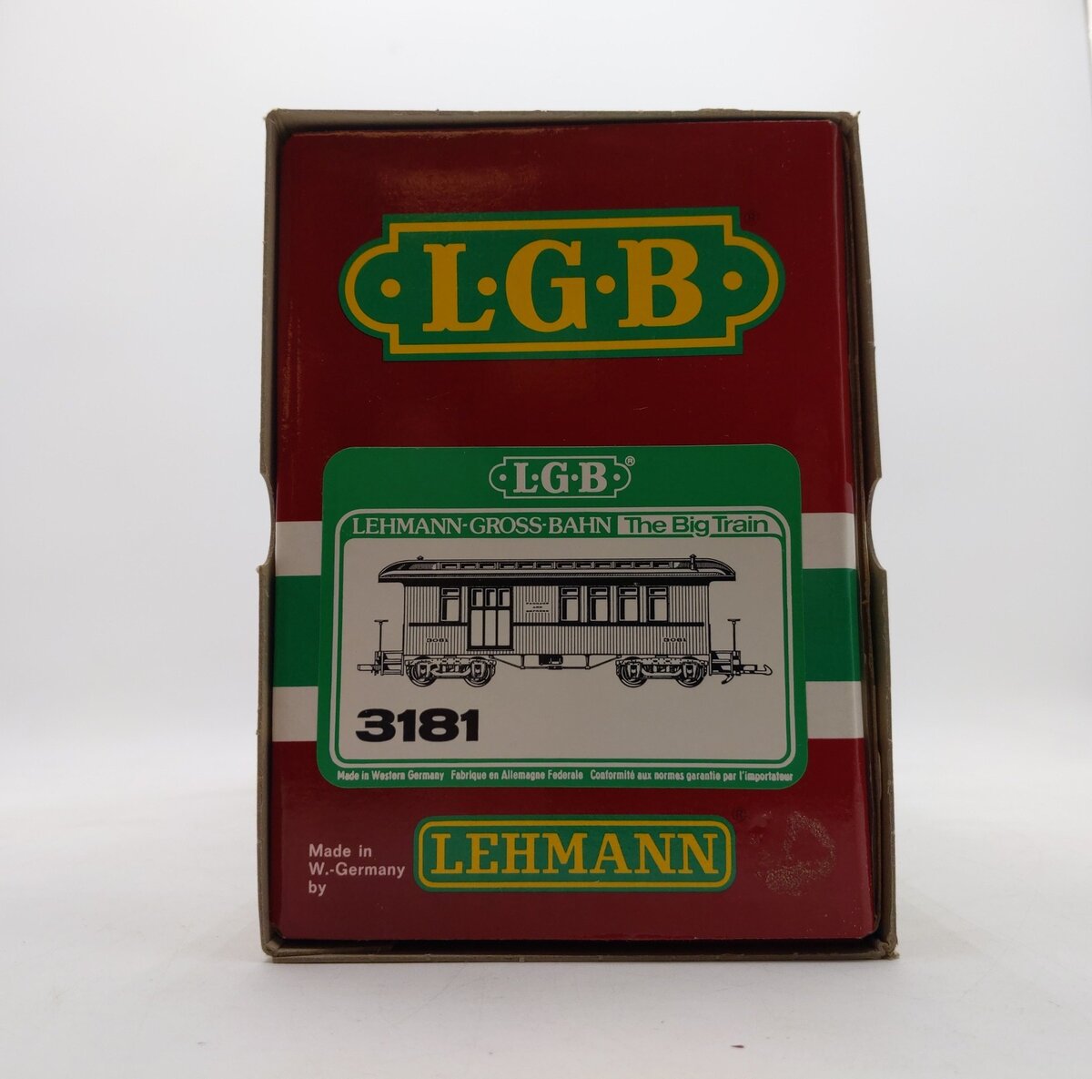 LGB 3181 G Denver, South Park & Pacific Illuminated Passenger Car #3181 EX/Box