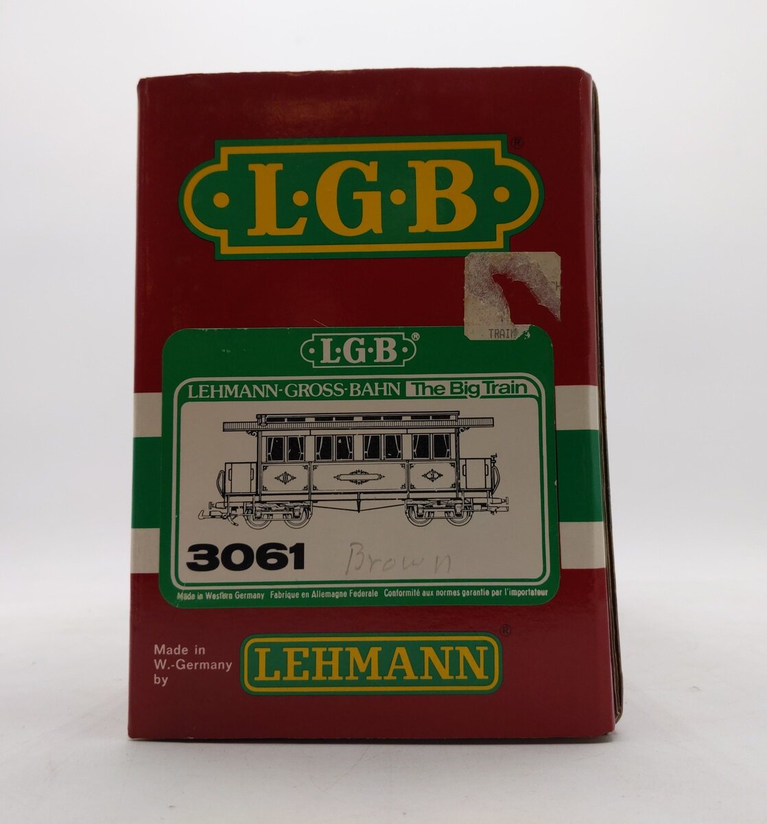 LGB 3061 G Scale Mountain Railway Carriage Passenger Car EX/Box