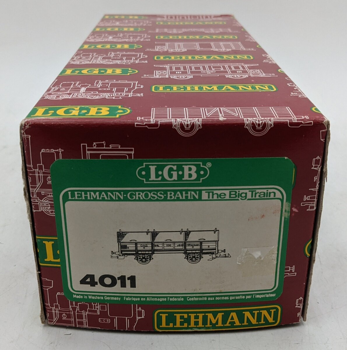 LGB 4011 G Scale OEG Low-Side Gondola w/ Covers LN/Box
