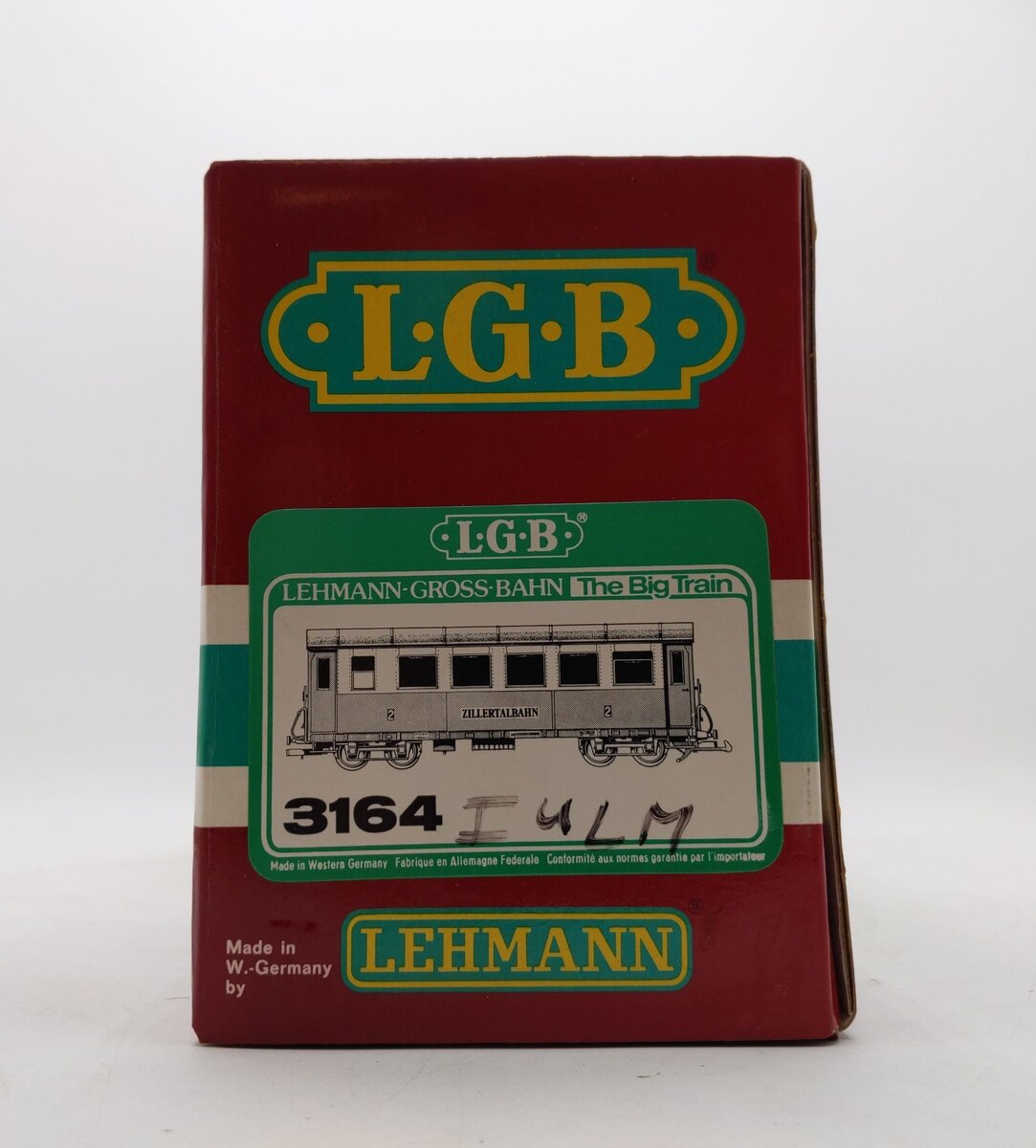 LGB 3164 G Scale Zillertalbahn Passenger Car EX/Box