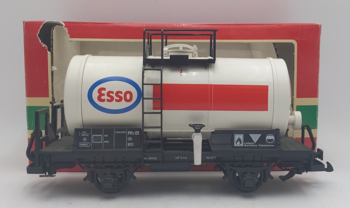 LGB 4040E G Scale Esso Short Single Dome Tank Car EX/Box