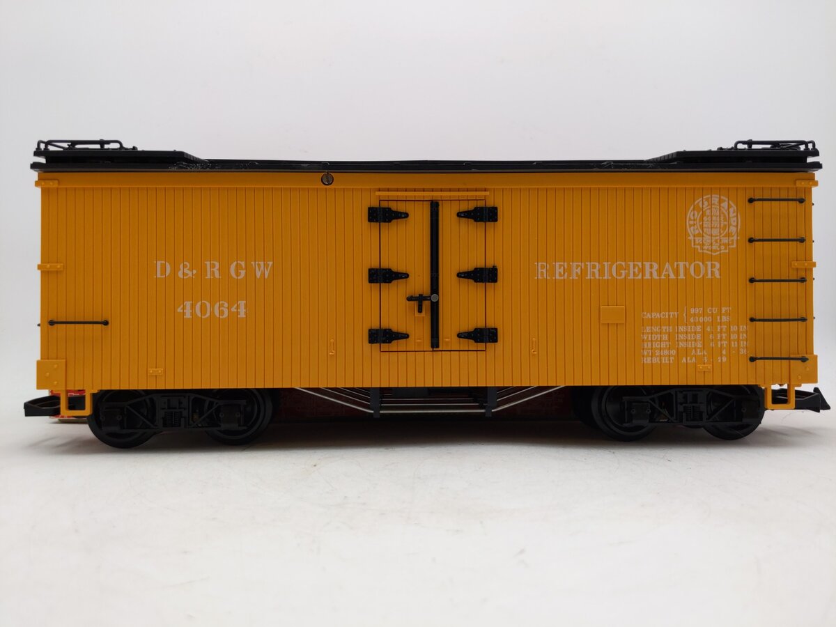 LGB 4064 G Scale D&RGW Woodside Refrigerator Car EX/Box