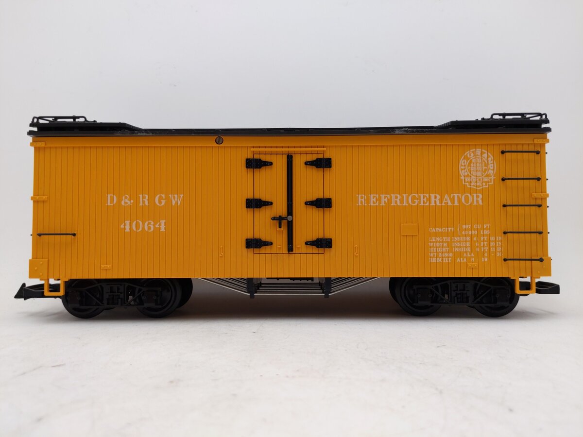 LGB 4064 G Scale D&RGW Woodside Refrigerator Car EX/Box