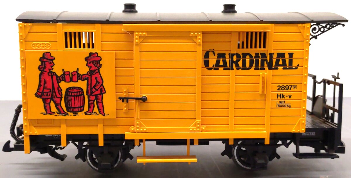 LGB 4034 G Scale Cardinal Short Boxcar #2897 (Metal Wheels) LN/Box