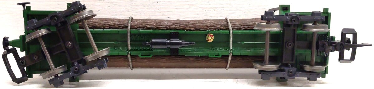 LGB 4066 G Flatcar w/ Log Load & Stakes - Metal Wheels LN/Box