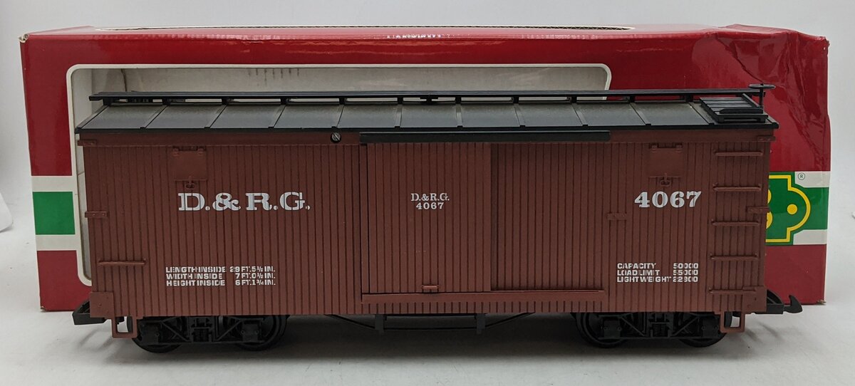 LGB 4067 G Scale Denver & Rio Grande Western Boxcar LN/Box