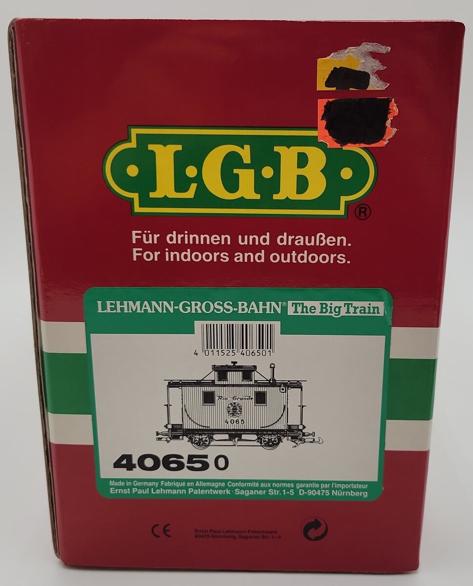 LGB 4065 G Scale Rio Grande Center Cupola Caboose LN/Box