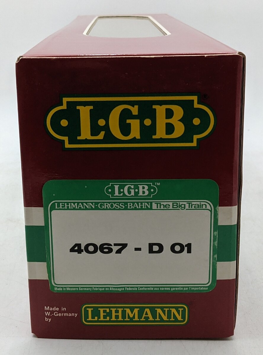 LGB 4067-D01 G Scale Denver & Rio Grande Western Boxcar #4067 - Metal Wheels LN/Box