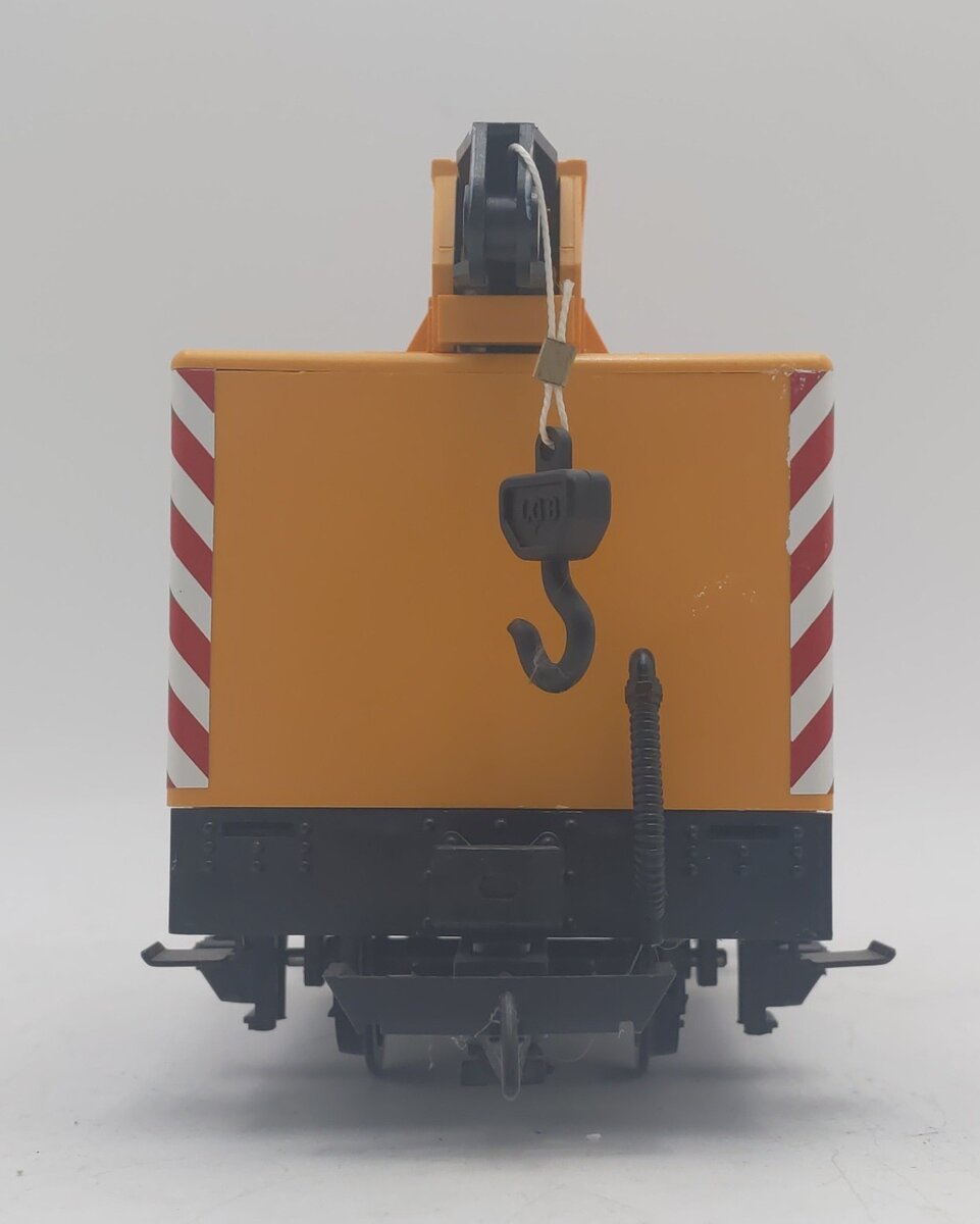LGB 4042 G Scale Matra Yellow Construction Crane Car LN/Box