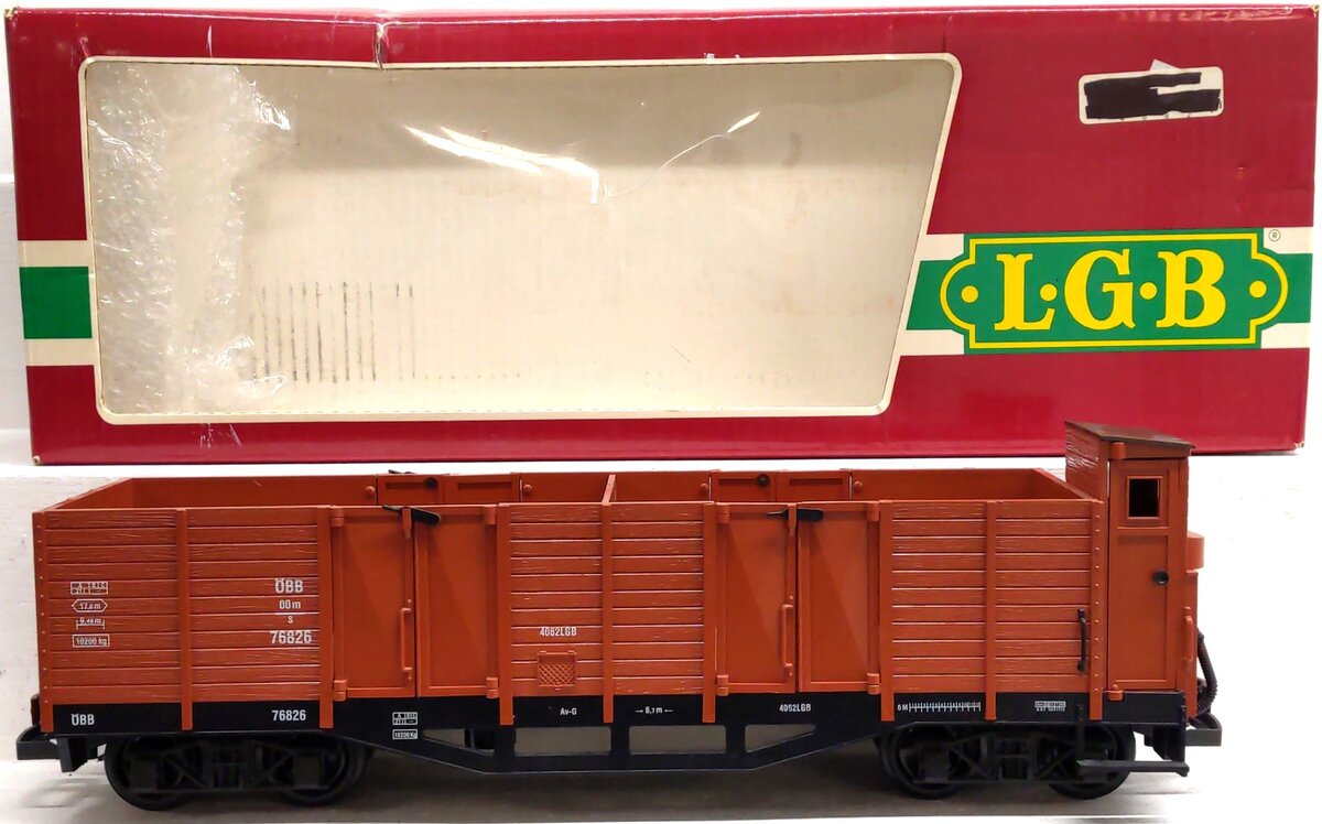 LGB 4062 G Scale OBB Gondola #76826 EX/Box