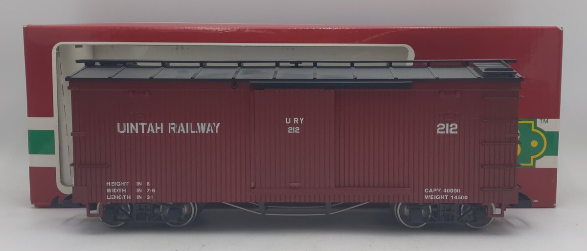 LGB 4067-WC G Scale Uintah Railway 212 Boxcar LN/Box