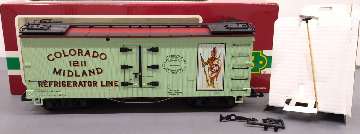 LGB 4072-P02 G Scale Colorado Midland Refrigerator Car #1211 LN/Box