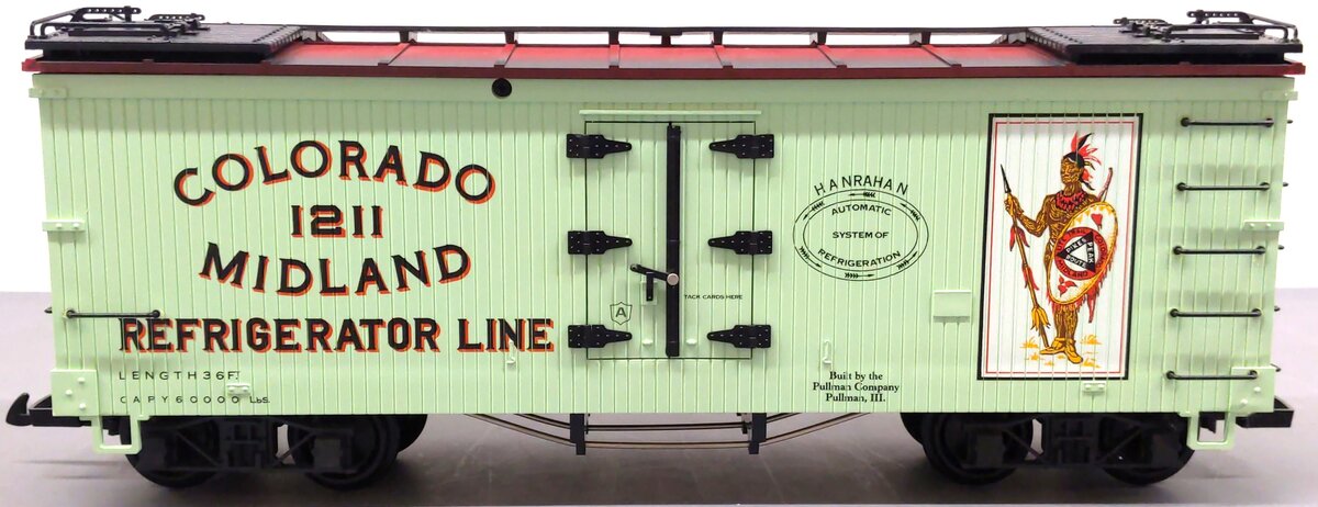 LGB 4072-P02 G Scale Colorado Midland Refrigerator Car #1211 LN/Box